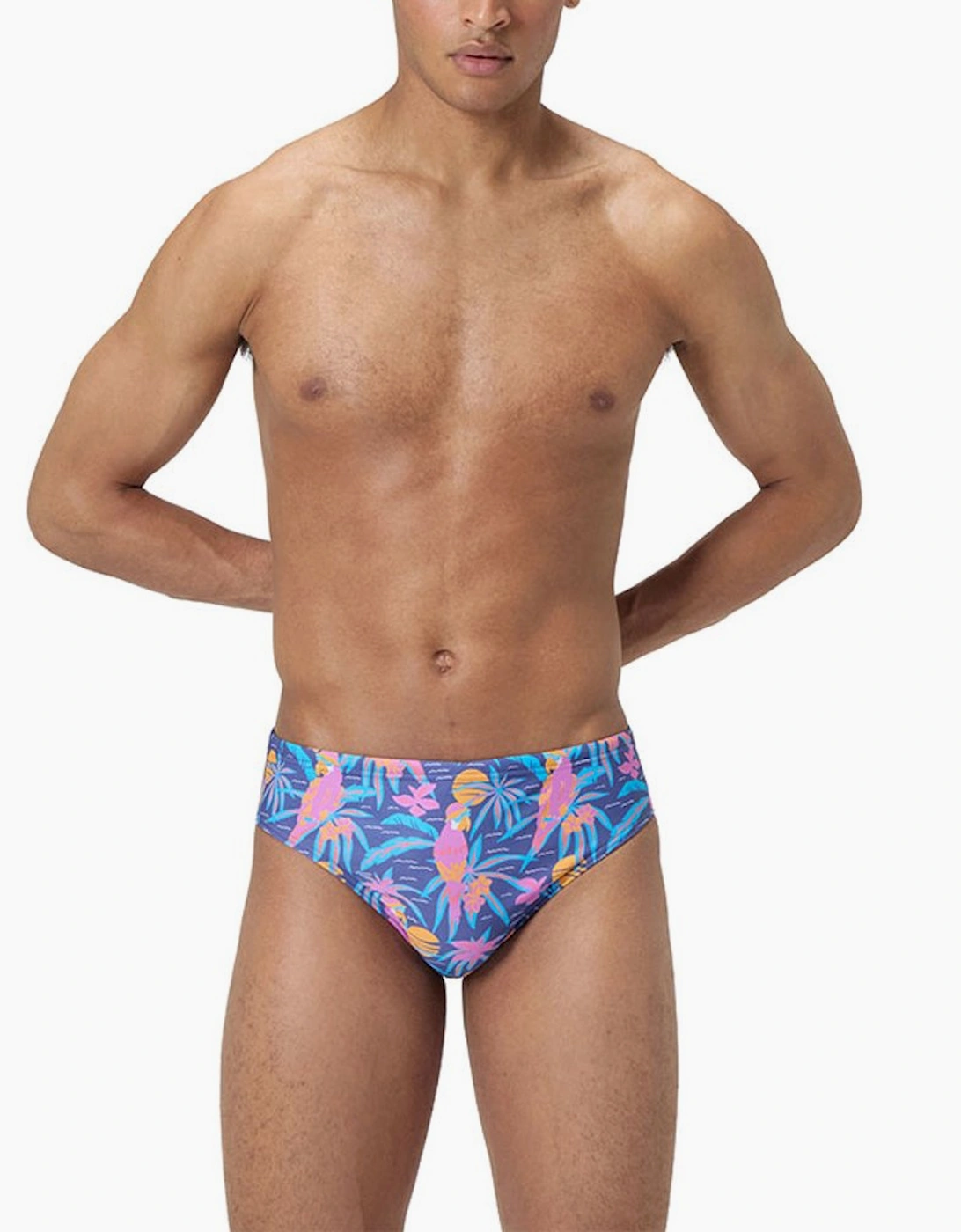 Speedo Mens All-Over Print Swim Briefs