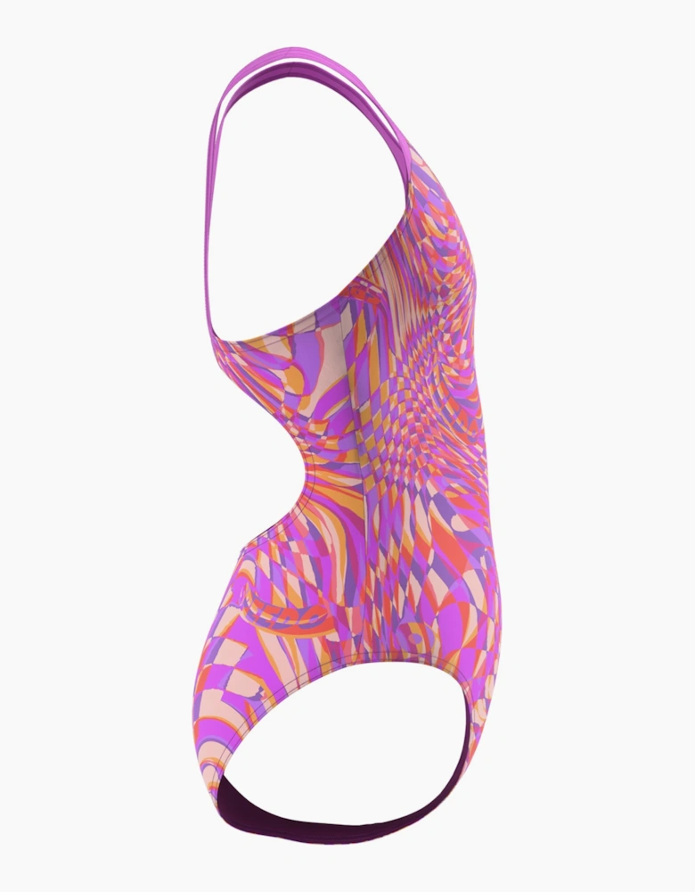 Speedo Girls Psychedelic Splashback One Piece Swimsuit