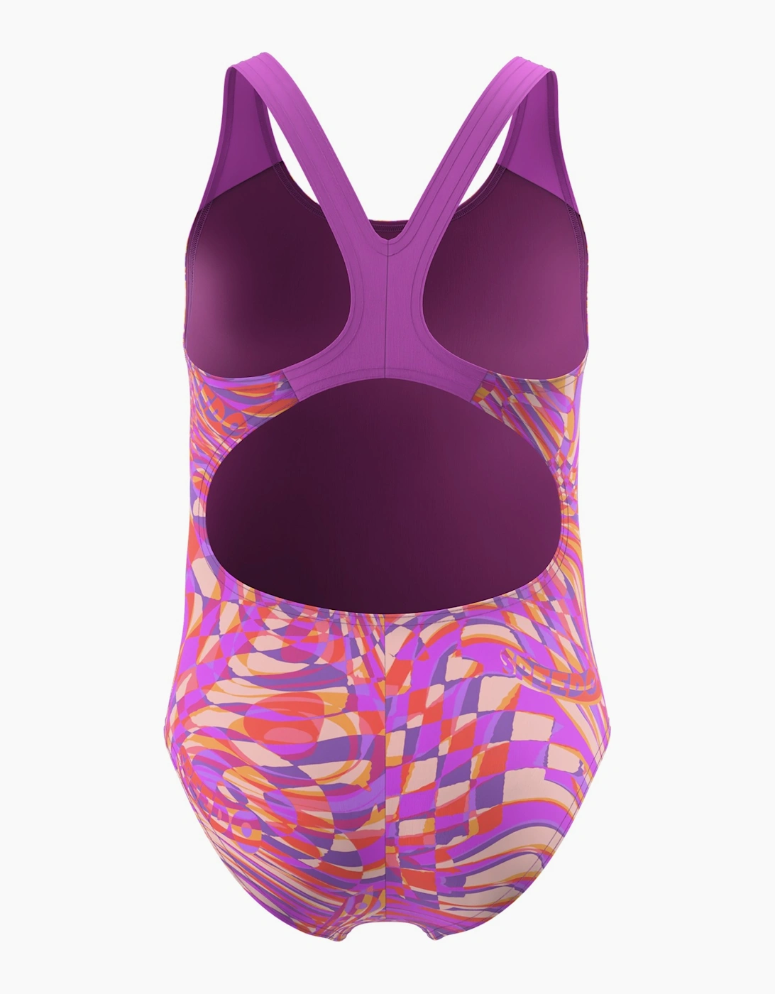 Speedo Girls Psychedelic Splashback One Piece Swimsuit