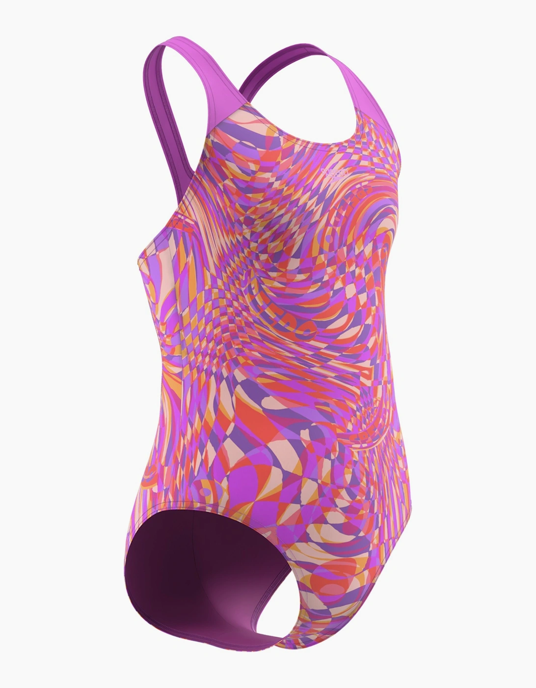 Speedo Girls Psychedelic Splashback One Piece Swimsuit