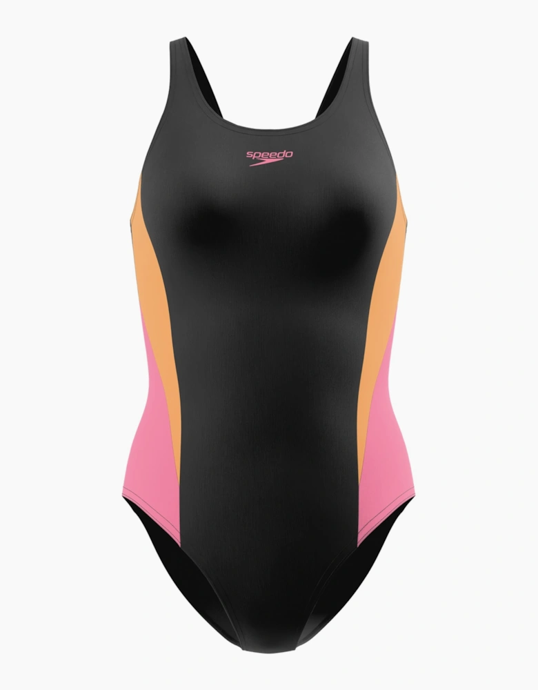 Speedo Womens/Ladies Splice 2.0 Colour Block One Piece Swimsuit