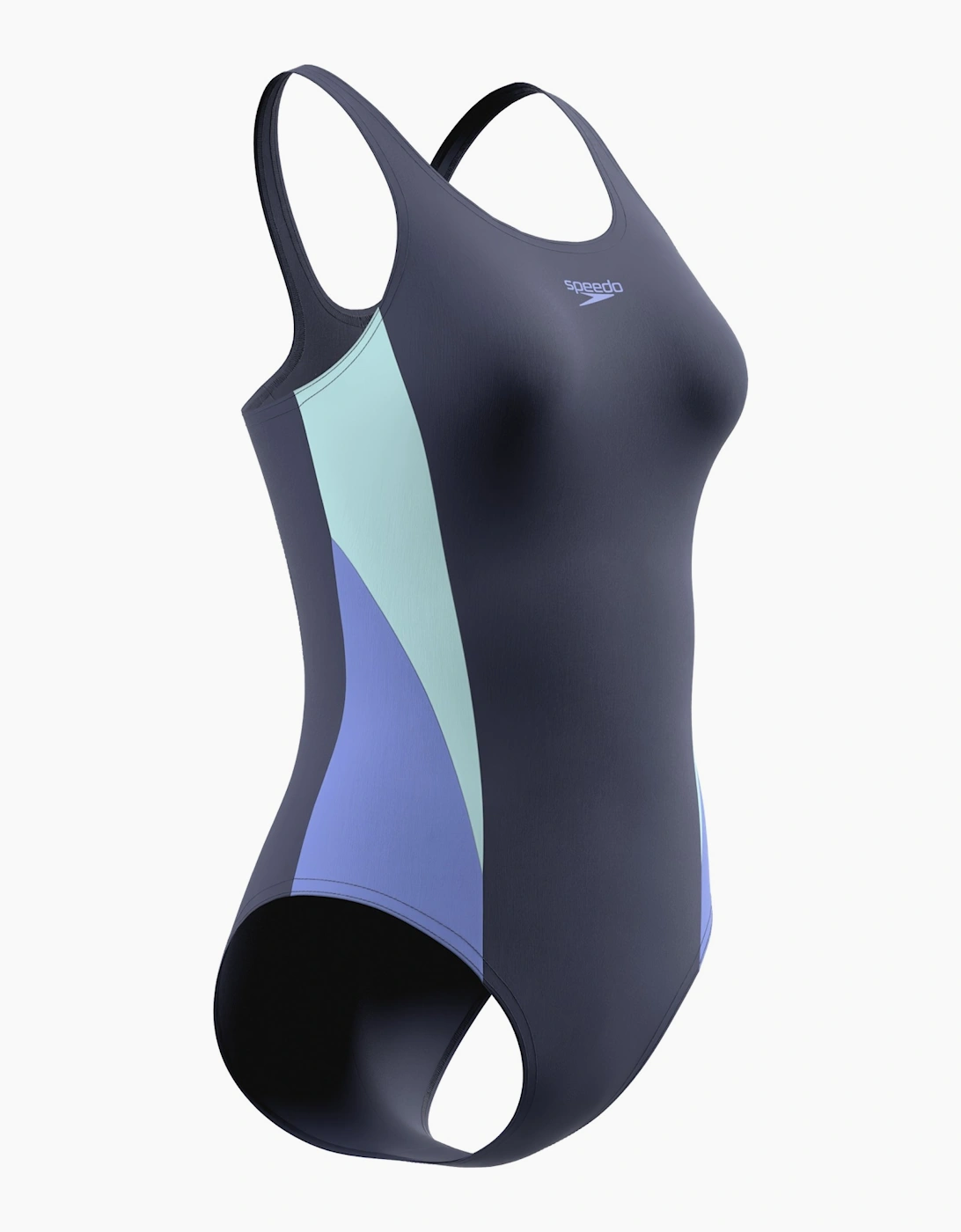 Speedo Womens/Ladies Splice 2.0 Colour Block One Piece Swimsuit