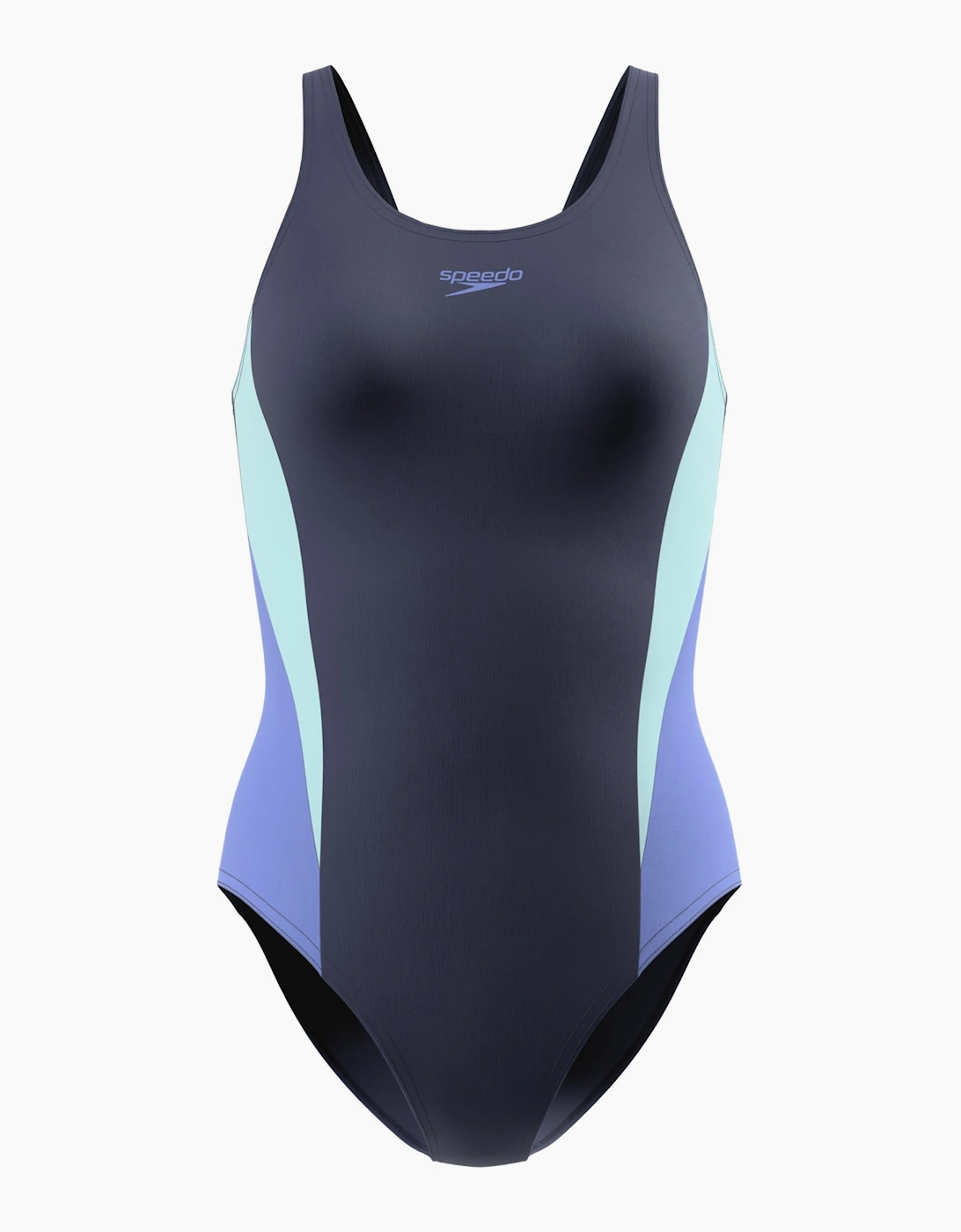 Speedo Womens/Ladies Splice 2.0 Colour Block One Piece Swimsuit