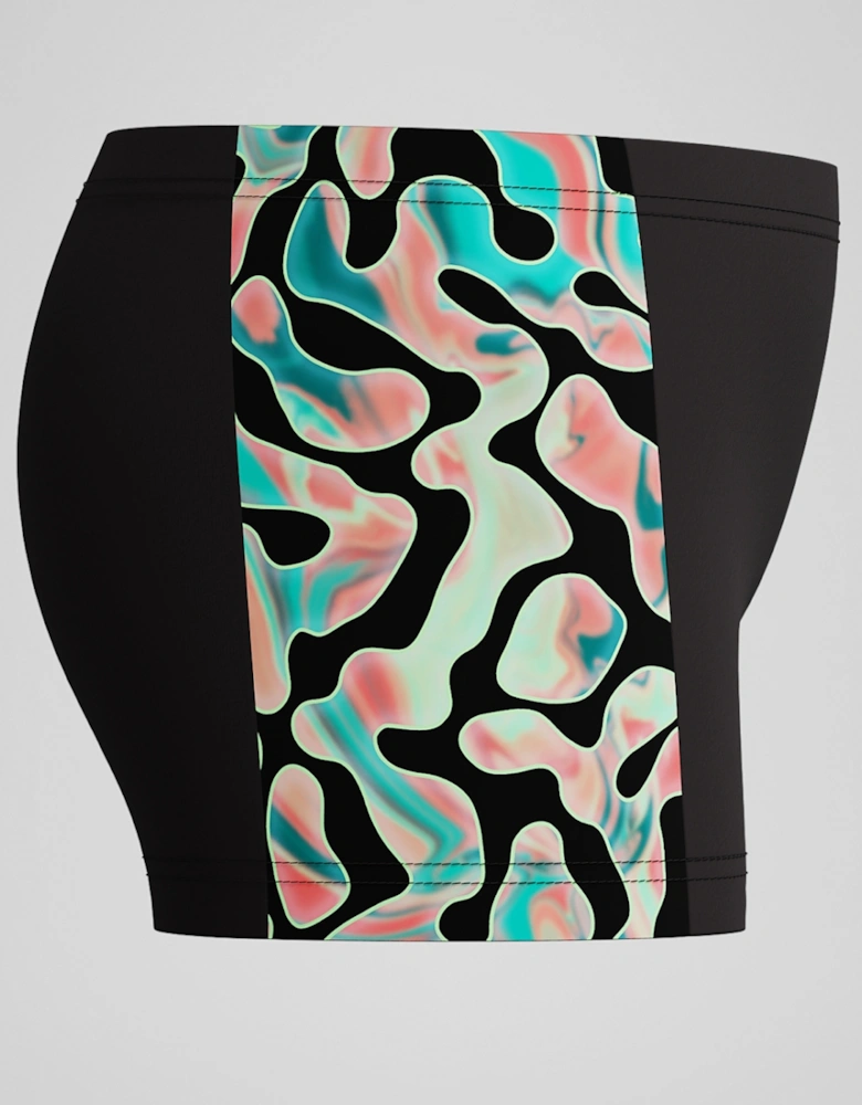 Speedo Boys Aquashort Coral Endurance+ Digital Print Swim Shorts