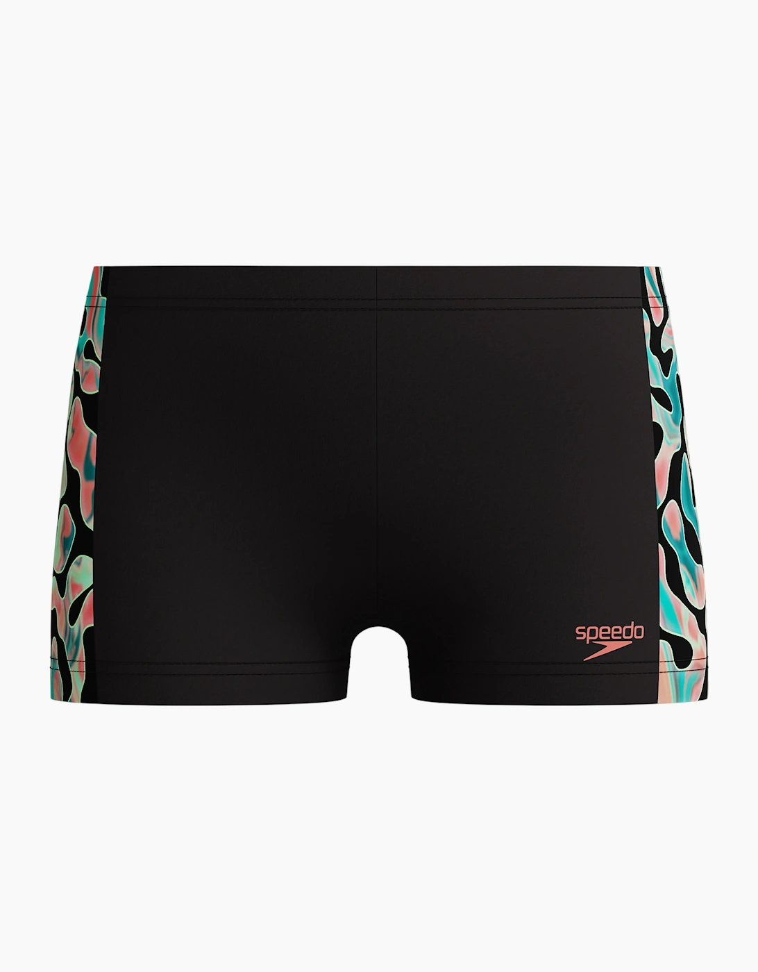 Speedo Boys Aquashort Coral Endurance+ Digital Print Swim Shorts