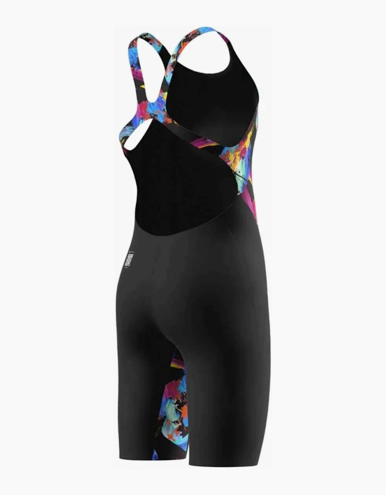 Speedo Girls Fastskin Colour Gradient Open Back One Piece Swimsuit
