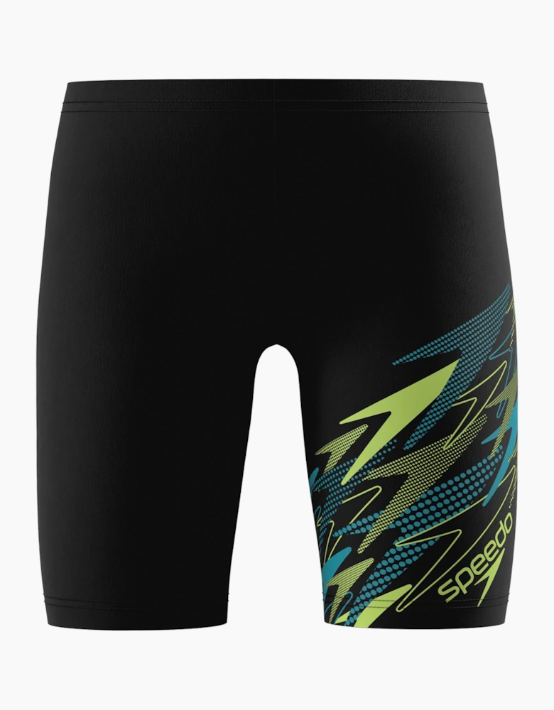 Speedo Boys Medley Repeat Logo Eco EnduraFlex Jammer Shorts