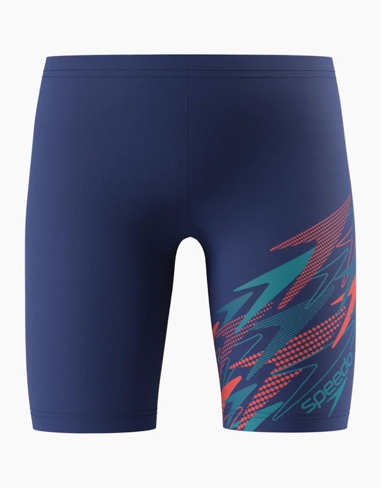Speedo Boys Medley Repeat Logo Eco EnduraFlex Jammer Shorts