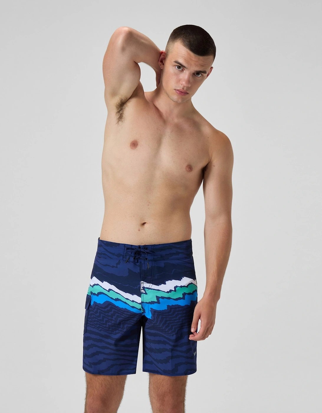 Speedo Mens Lookout Wave Pattern Swim Shorts