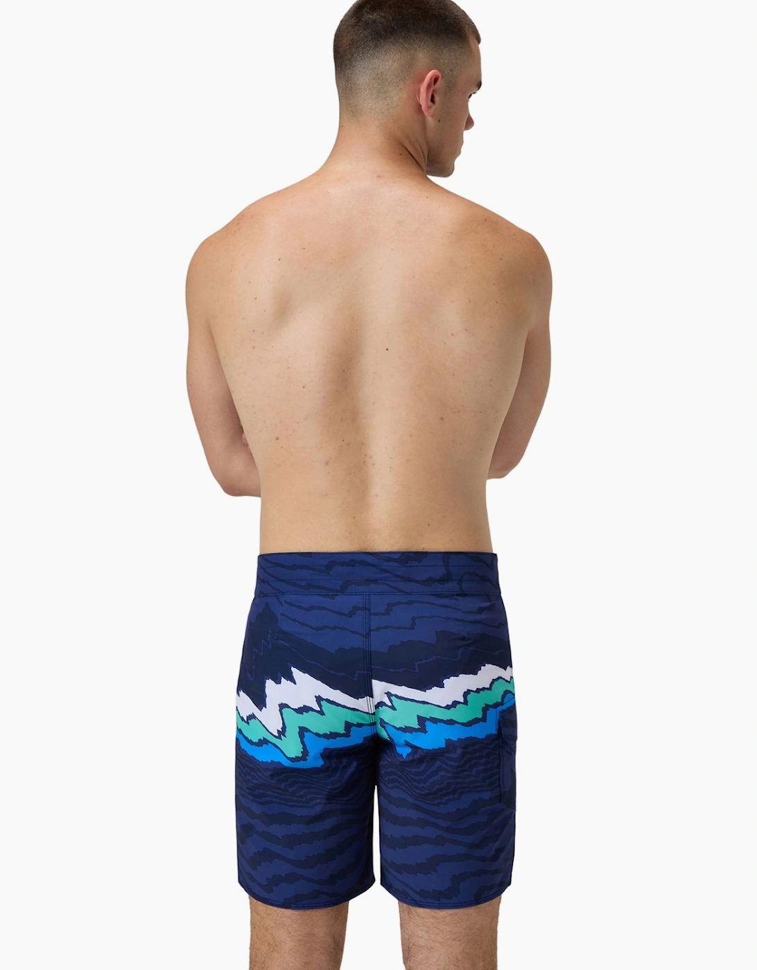 Speedo Mens Lookout Wave Pattern Swim Shorts