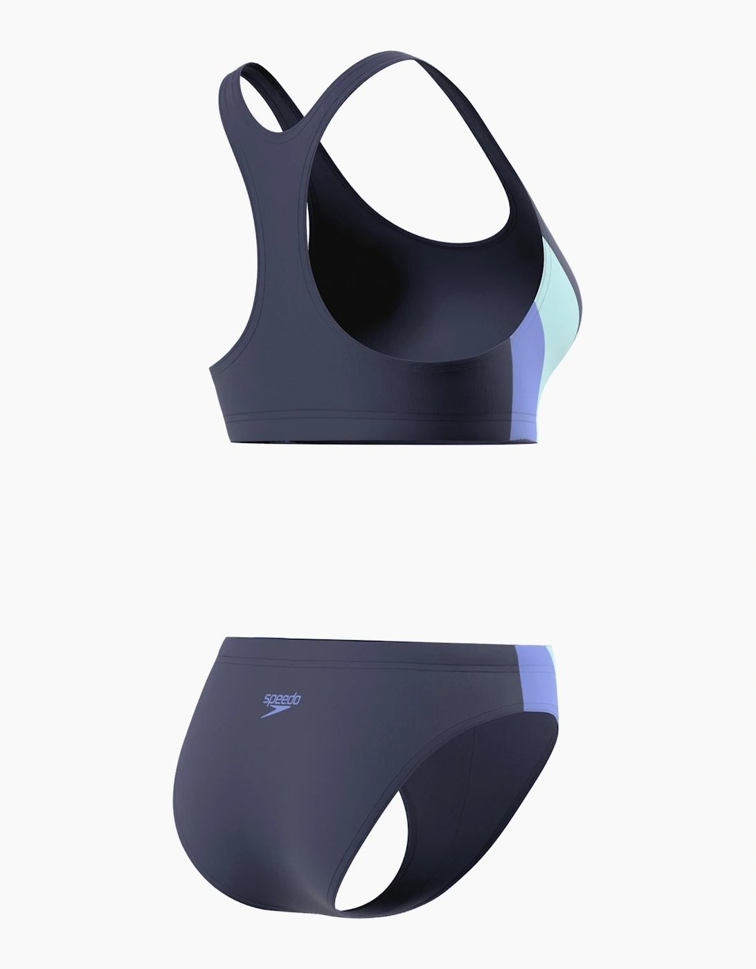 Speedo Womens/Ladies Splice 2.0 Colour Block Two-Piece Swimsuit