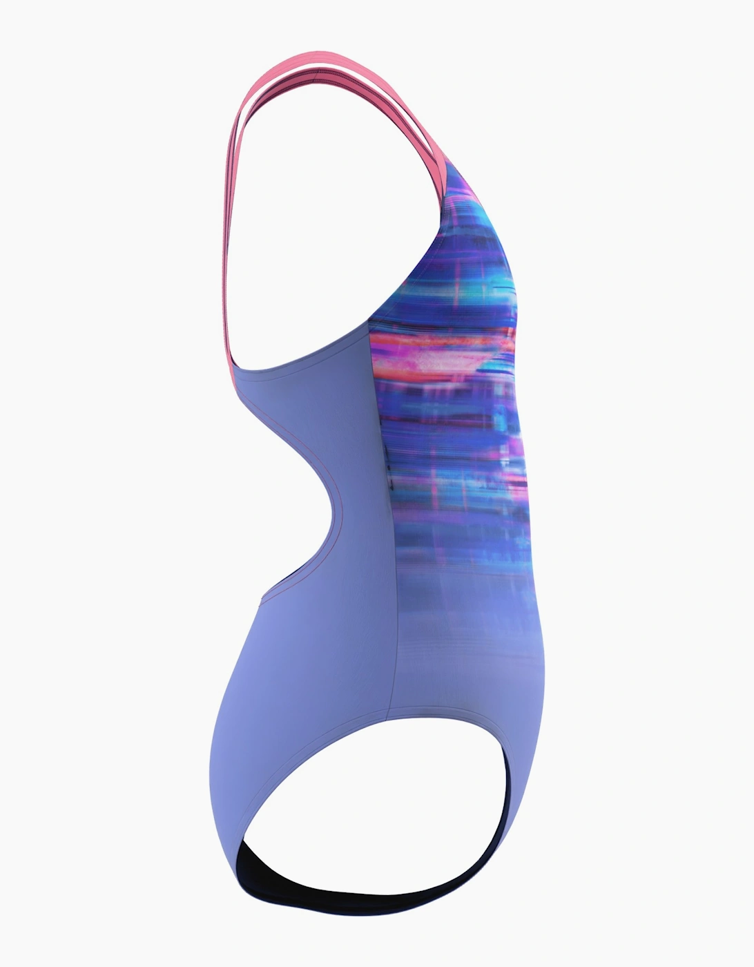 Speedo Girls Blur Paint Endurance+ Splashback One Piece Swimsuit
