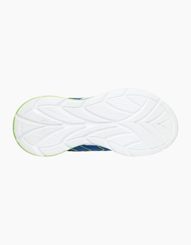 Skechers Flex-Glow Ultra Prism-Pacer Boy's Black & Blue/Lime Trainers