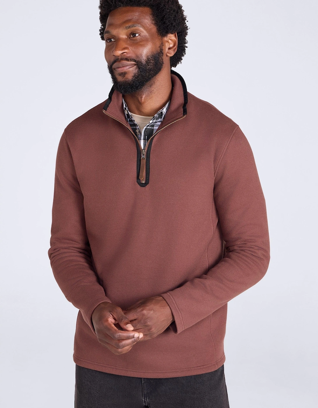 Mountain Warehouse Mens Beta Contrast Zip Top