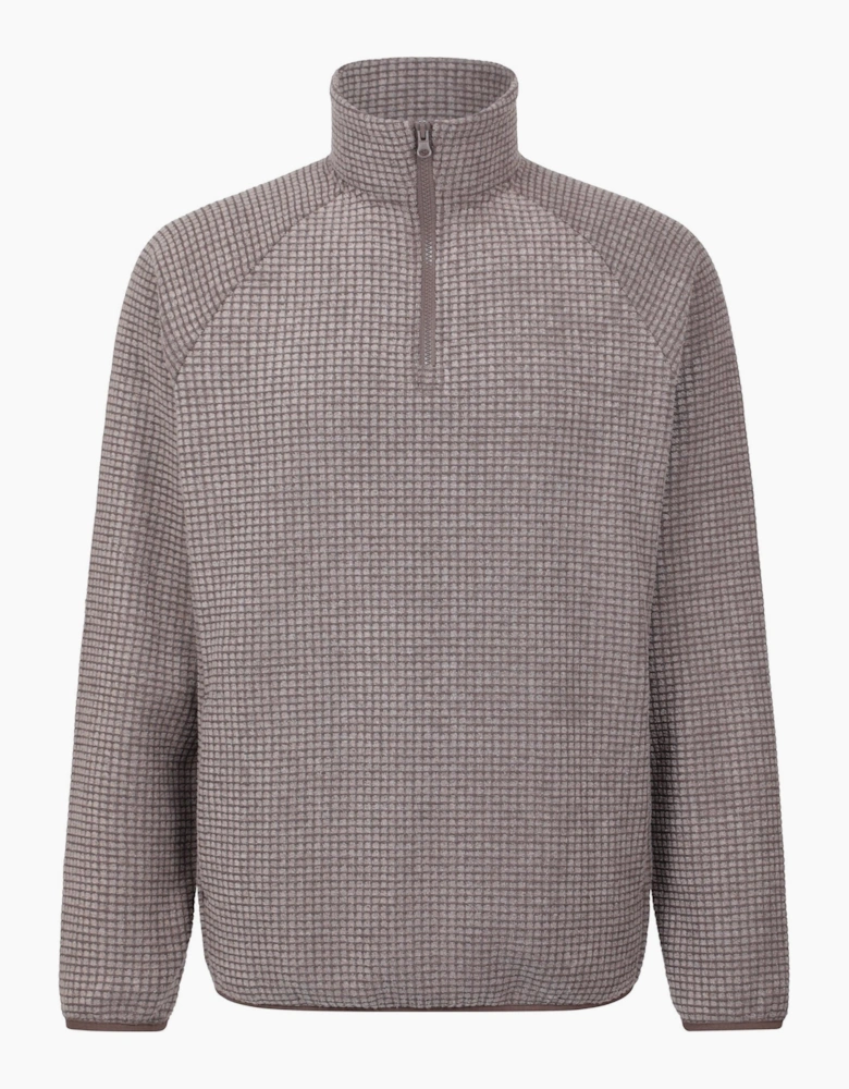 Mountain Warehouse Mens Textured Half Zip Raglan Jumper