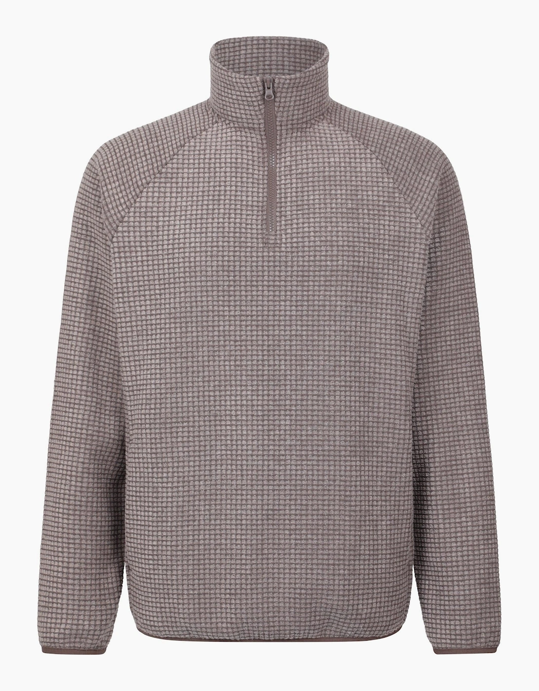 Mountain Warehouse Mens Textured Half Zip Raglan Jumper