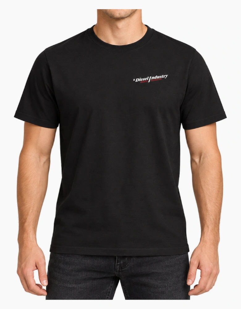 Diesel T-Just Small Ind Off Black Men's T-Shirt