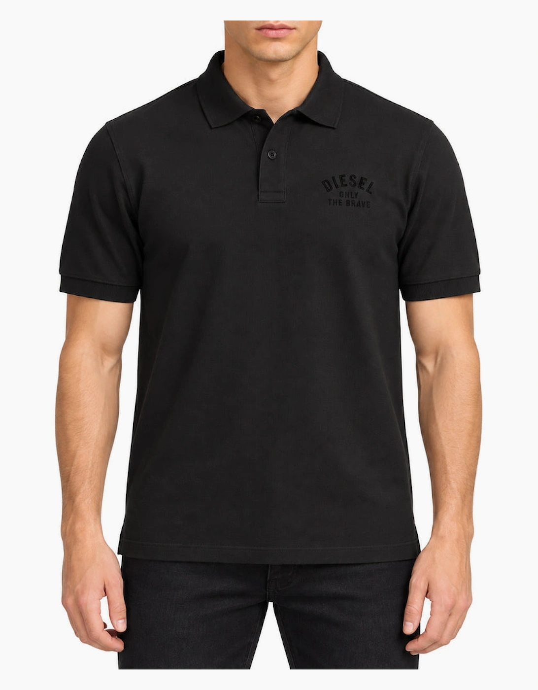 Diesel T-Smith 260105 Off Black Men's Polo Shirt