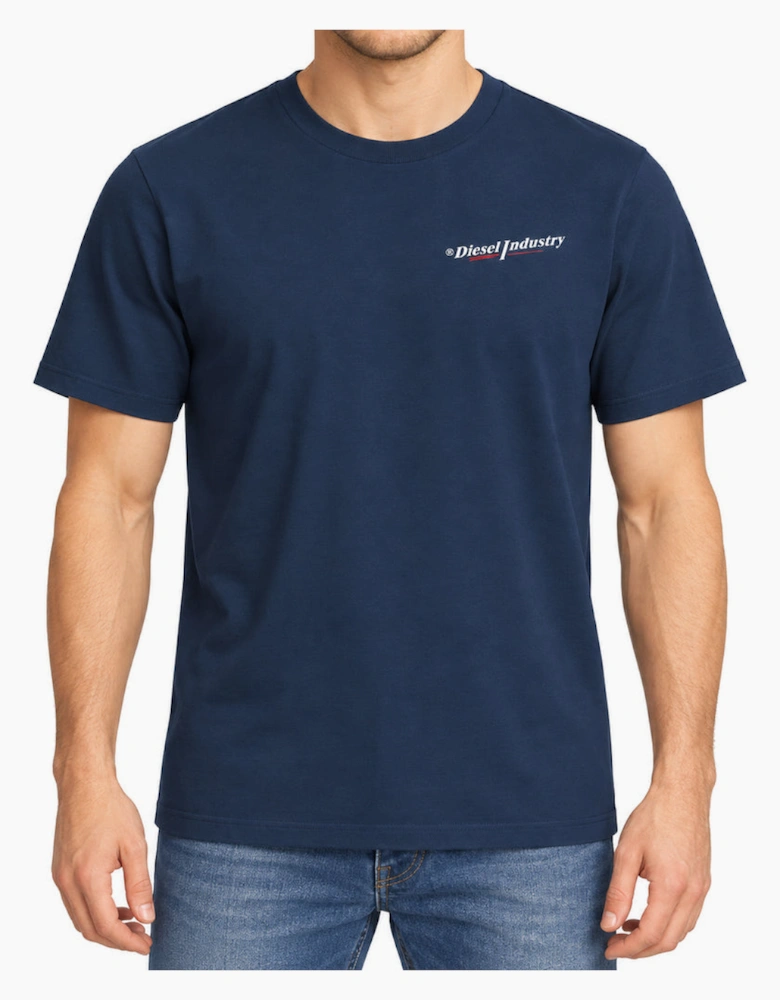 Diesel T-Just Small Ind Off Navy Blue Men's T-Shirt