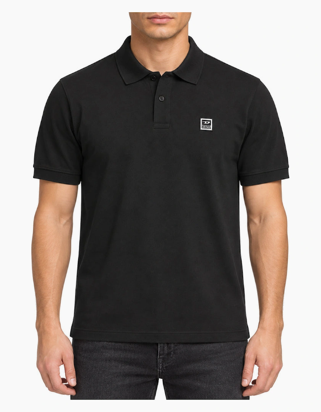 Diesel T-Smith 250104 Off Black Men's Polo Shirt