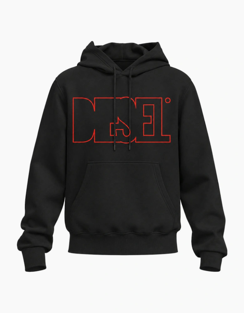 Diesel S-Ginn-Hood 260110 Off Black Men's Hoodie