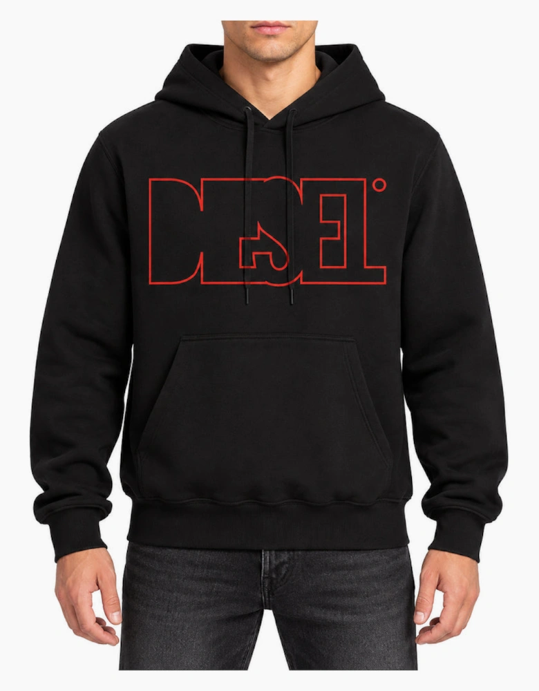 Diesel S-Ginn-Hood 260110 Off Black Men's Hoodie