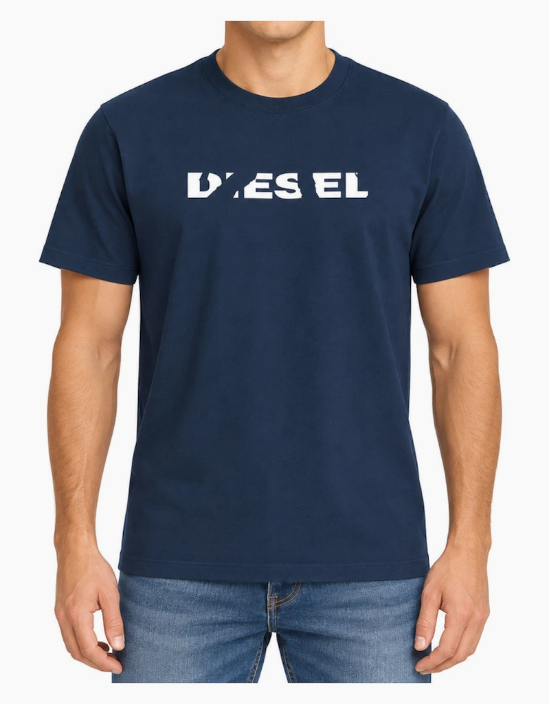 Diesel T-Just 250232 Off Navy Blue Men's T-Shirt