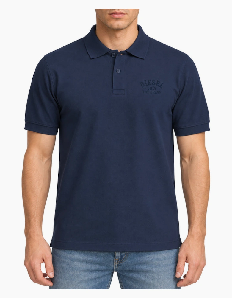 Diesel T-Smith 260105 Off Navy Blue Men's Polo Shirt