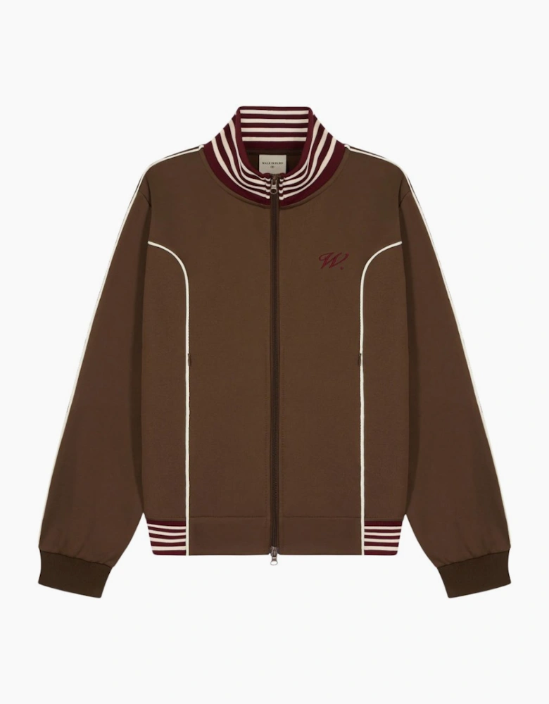 Walk In Paris Brown Club Track Jacket