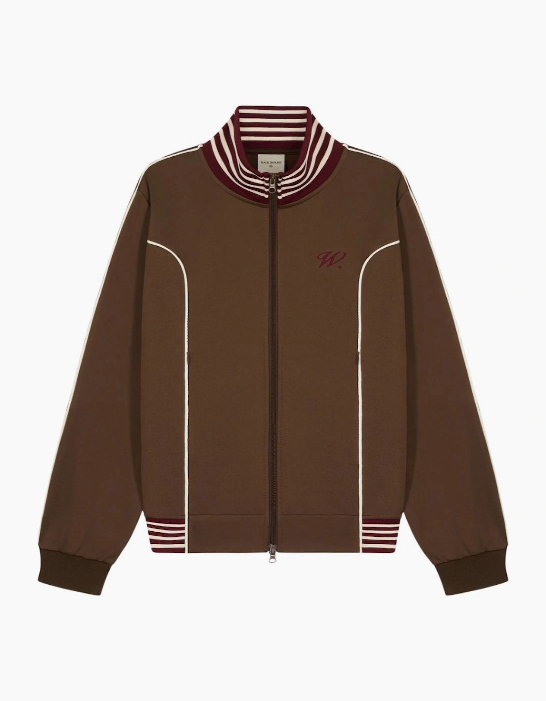 Walk In Paris Brown Club Track Jacket