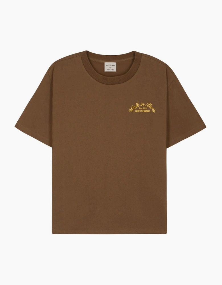 Walk In Paris Signature Brown t-shirt