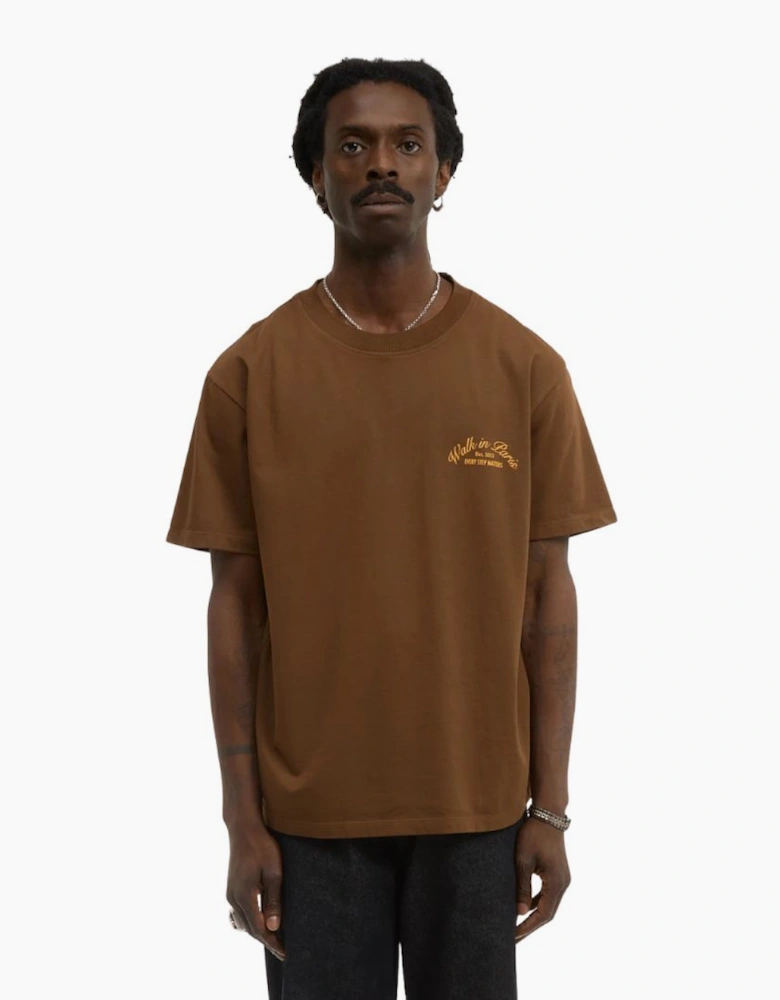 Walk In Paris Signature Brown t-shirt
