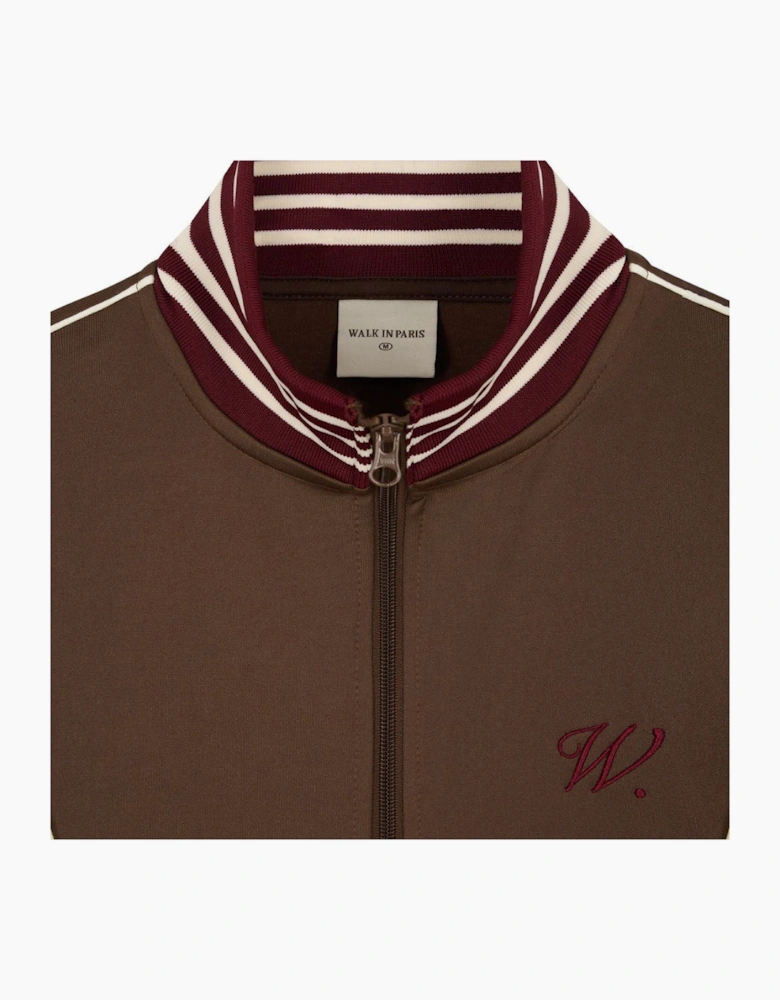 Walk In Paris Brown Club Track Jacket