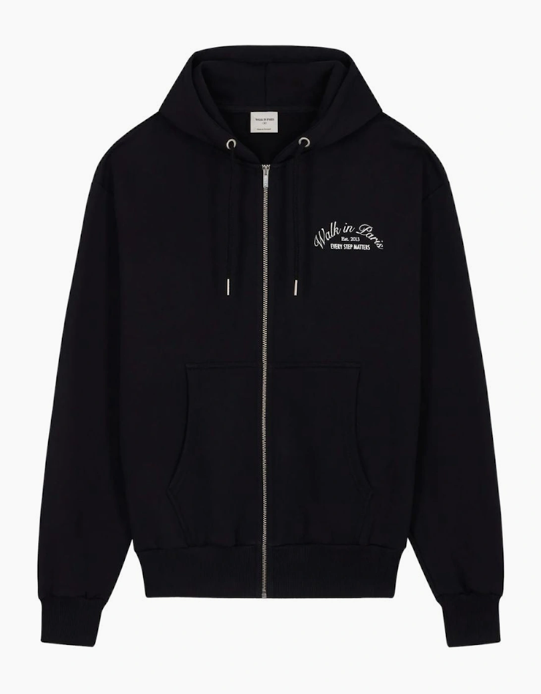 Walk In Paris Signature Black Zip-Up Hoodie