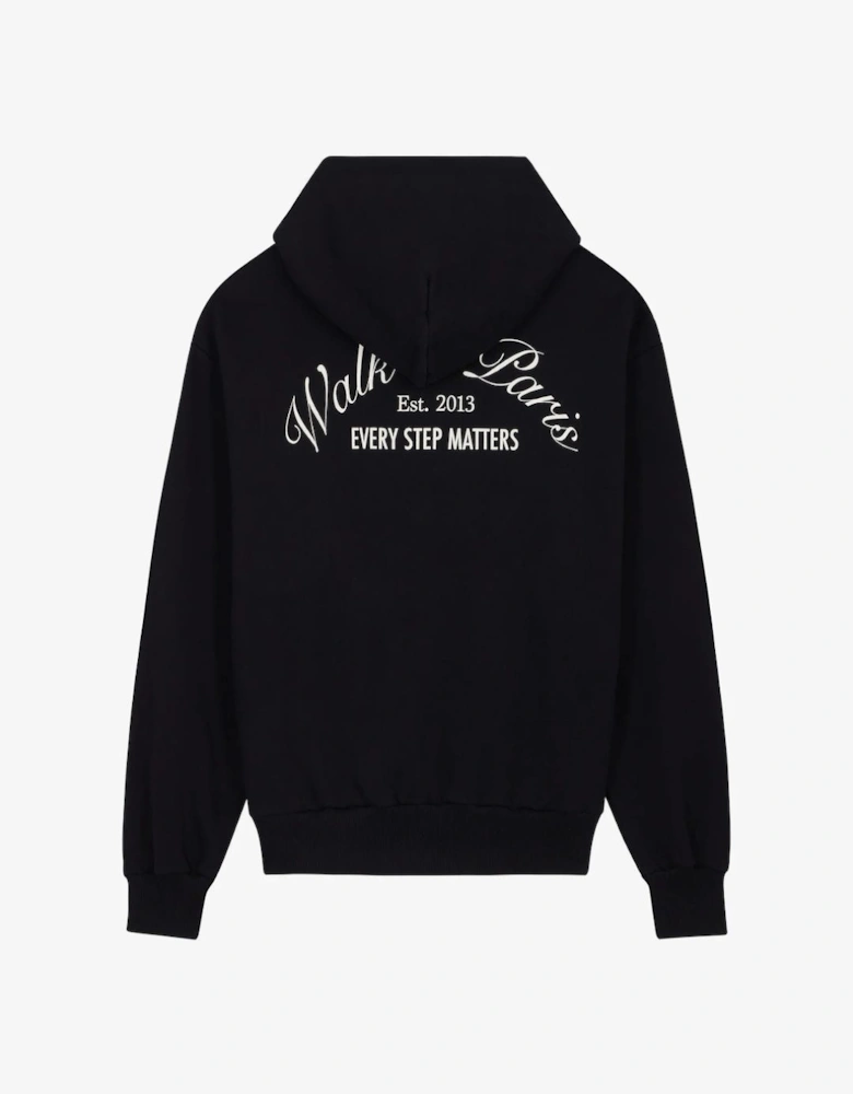 Walk In Paris Signature Black Zip-Up Hoodie