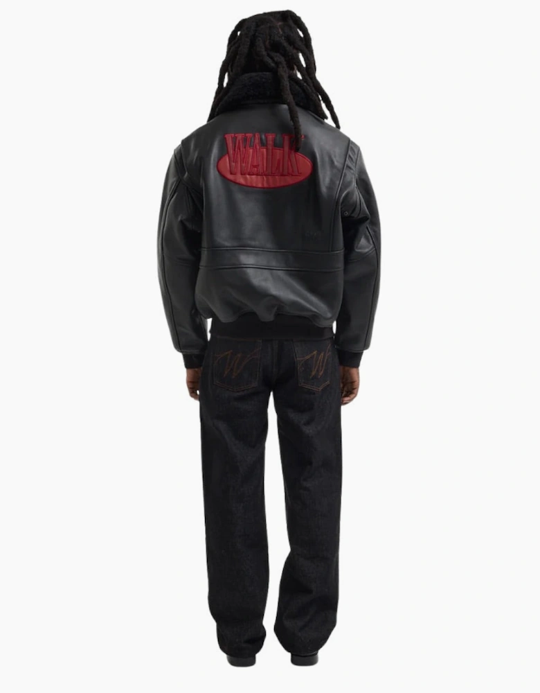 Walk in Paris X Schott NYC Onyx flight jacket