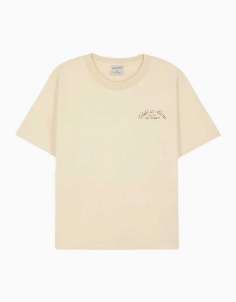 Walk In Paris Signature Beige t-shirt
