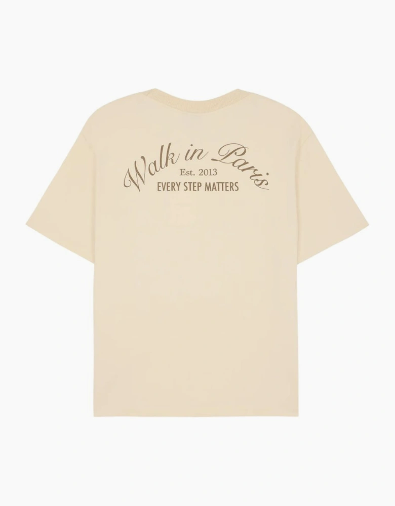 Walk In Paris Signature Beige t-shirt