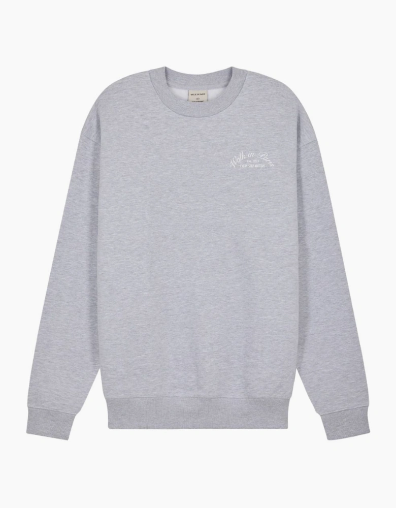 Walk In Paris Signature Grey Sweatshirt