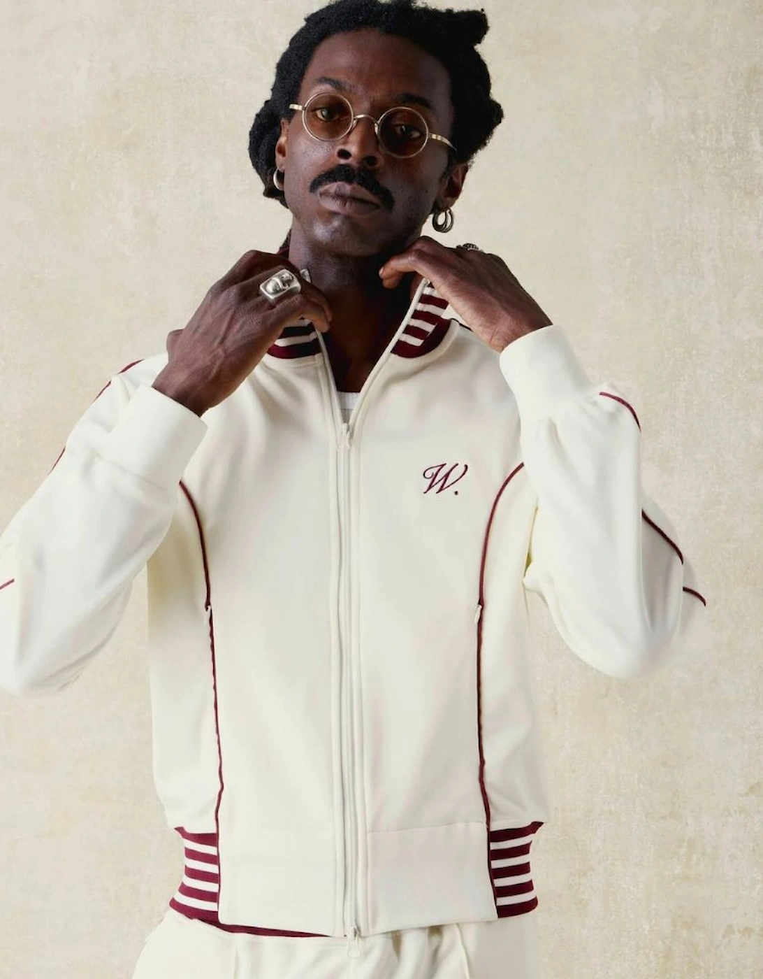 Walk In Paris Beige Club Track Jacket