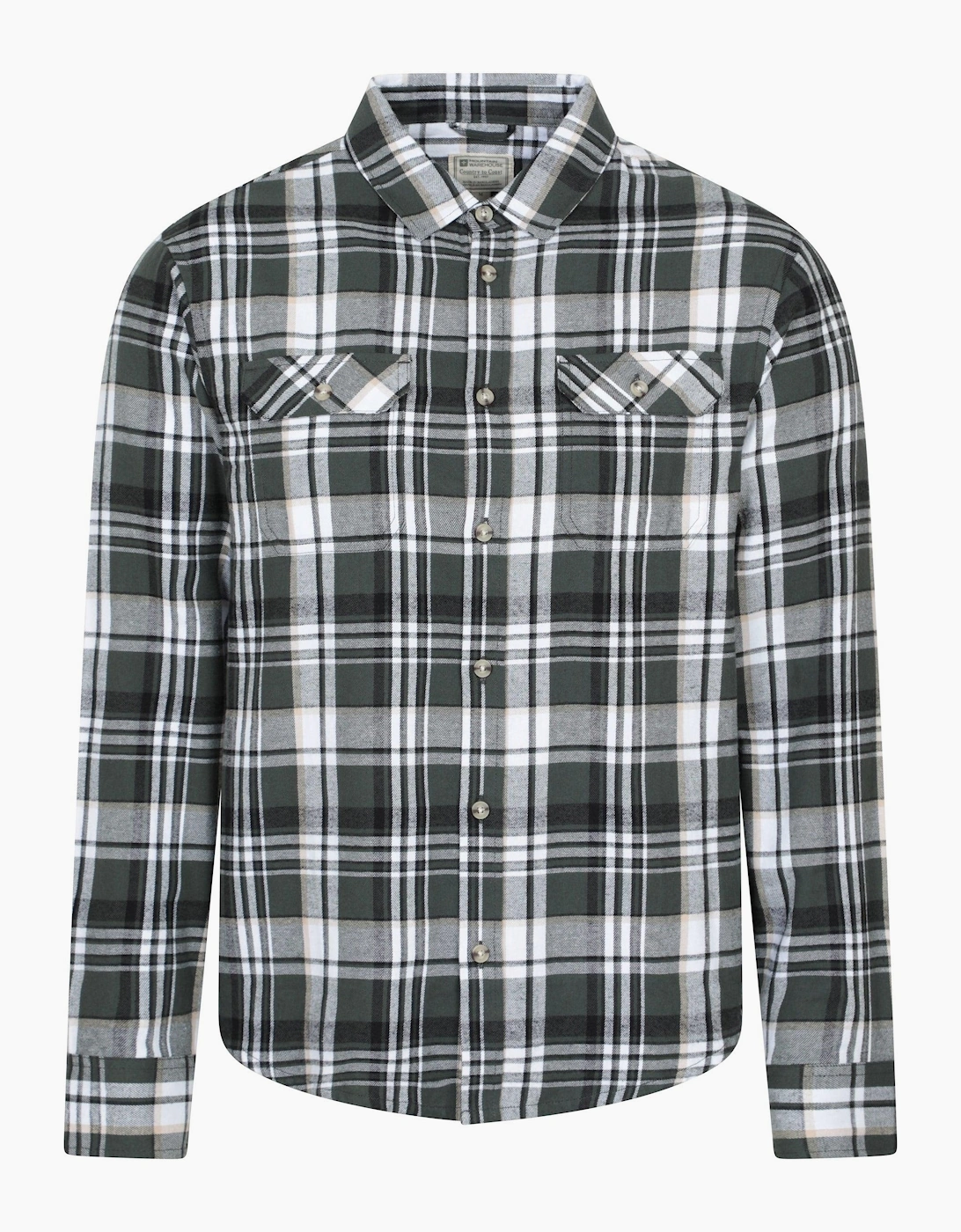 Mountain Warehouse Mens Trace Flannel Long-Sleeved Shirt