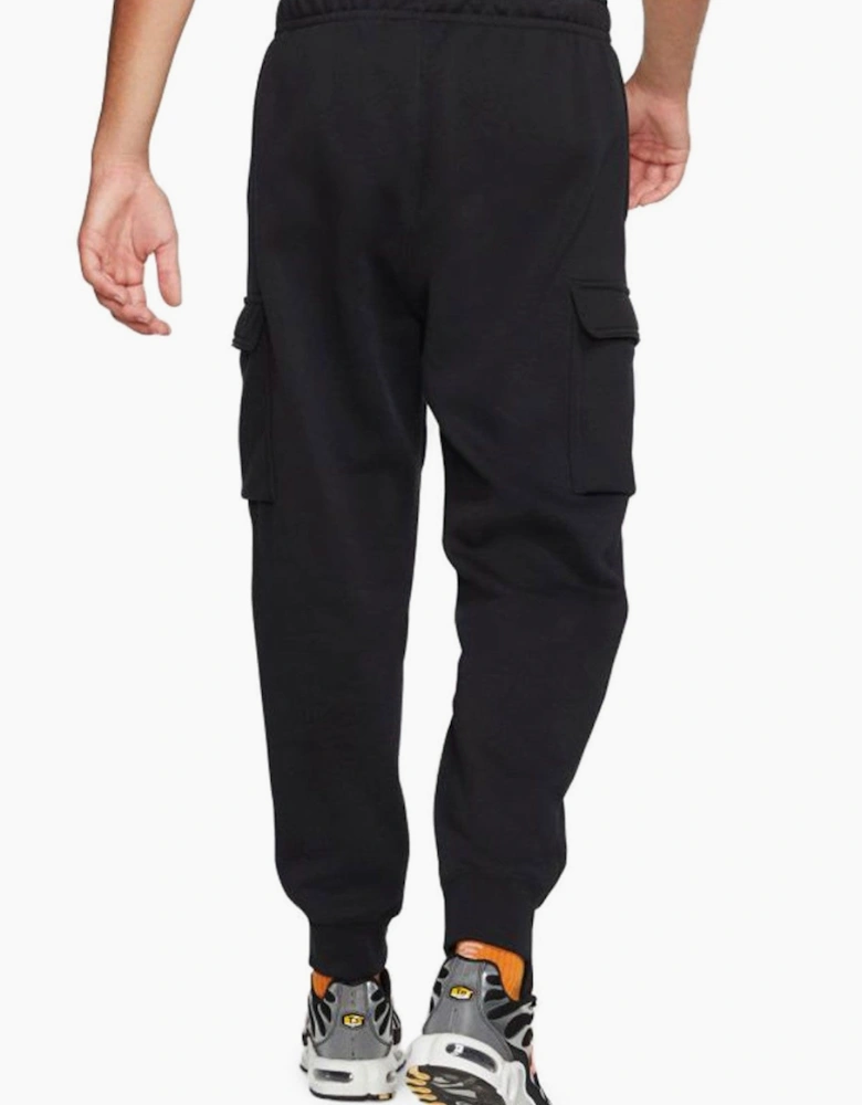 Nike Mens Sportswear Club Fleece Cargo Joggers in Black