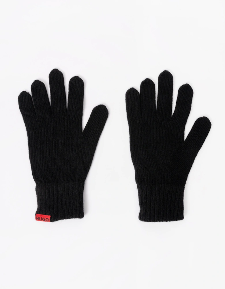 HUGO Xanti Mens Beanie and Gloves Gift Set - Black 001