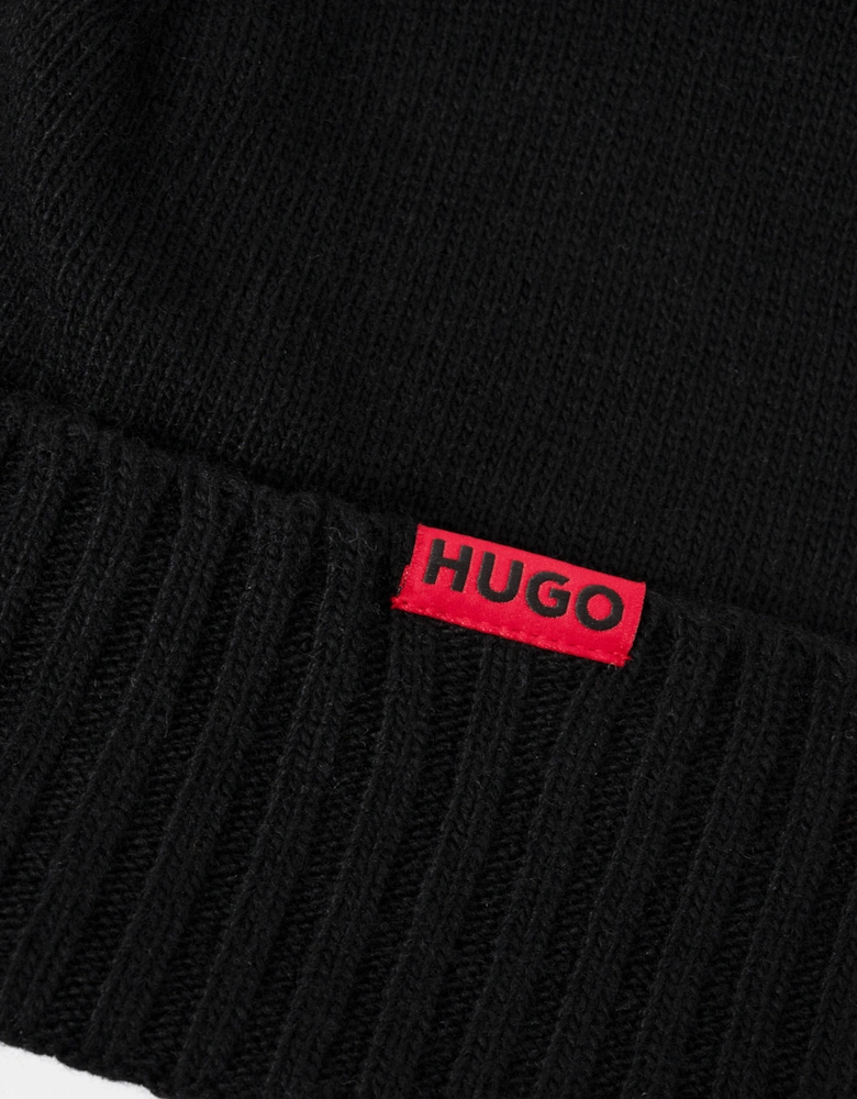 HUGO Xanti Mens Beanie and Gloves Gift Set - Black 001