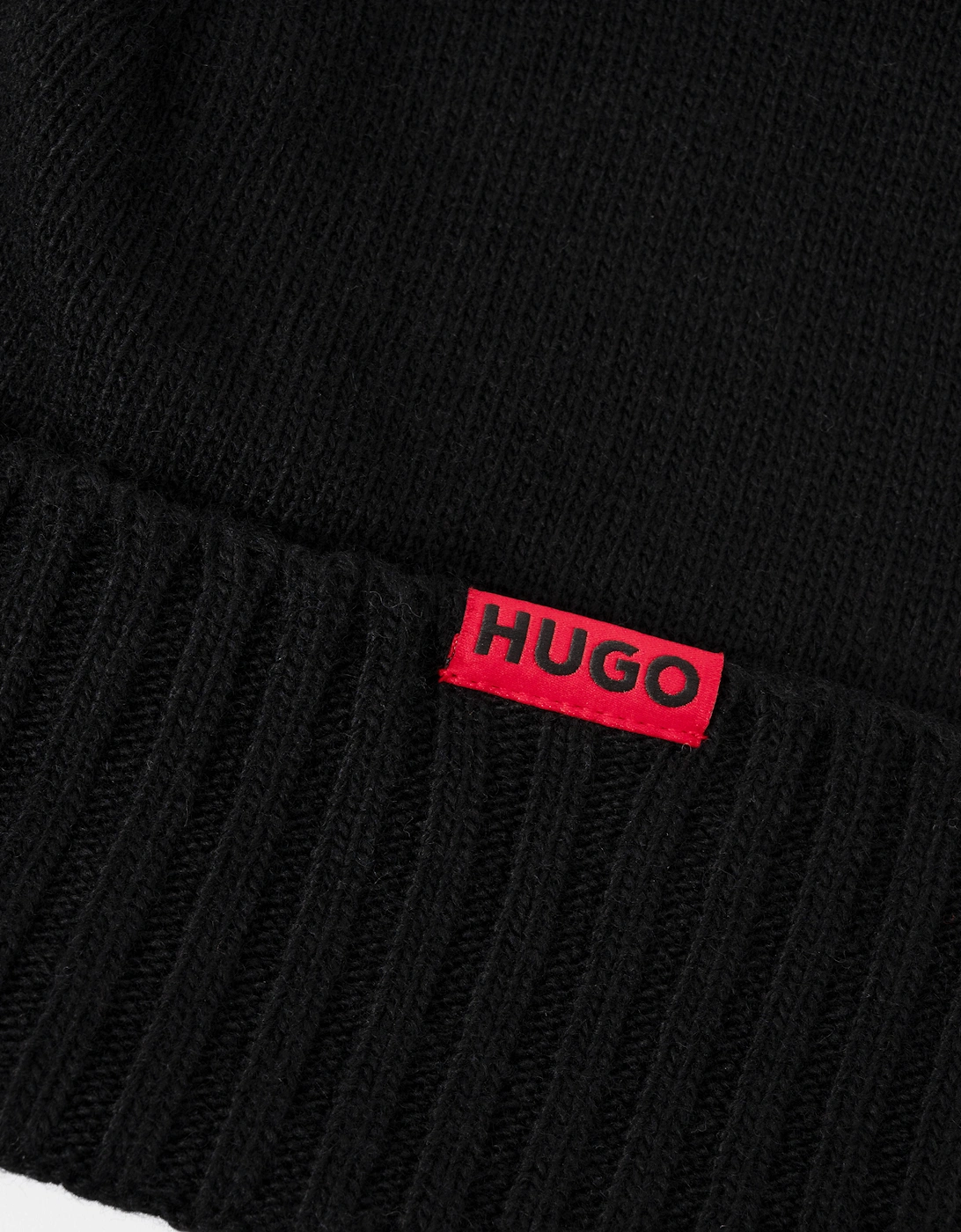 HUGO Xanti Mens Beanie and Gloves Gift Set - Black 001