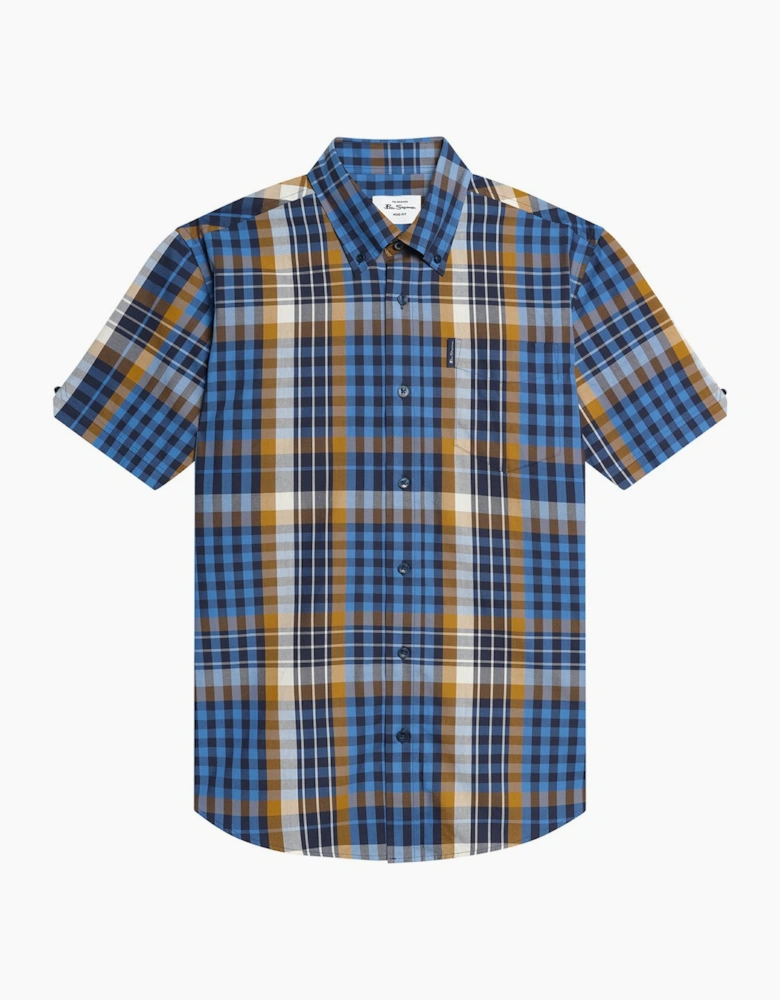 Ben Sherman Mens Heritage Check Short Sleeve Shirt