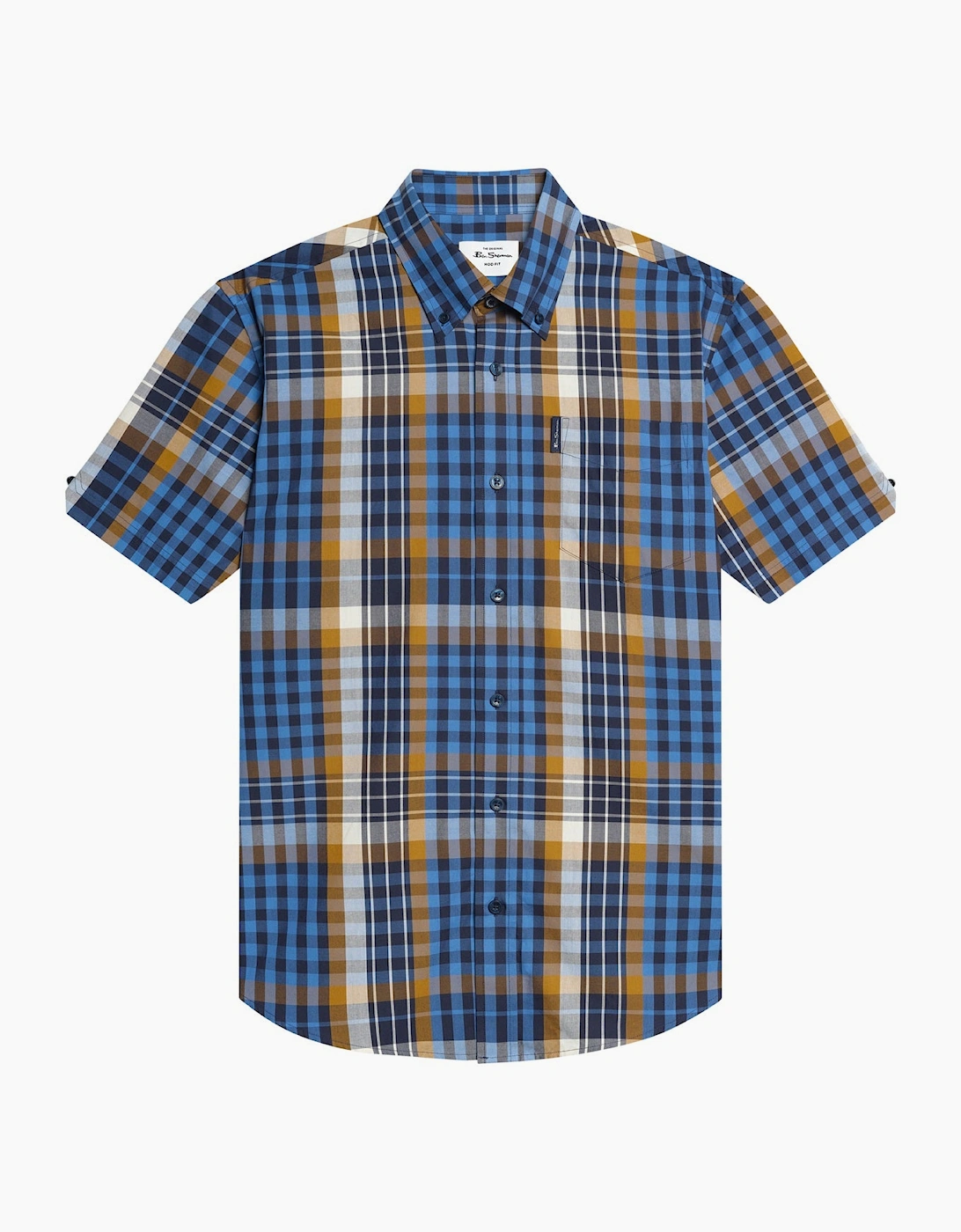 Ben Sherman Mens Heritage Check Short Sleeve Shirt