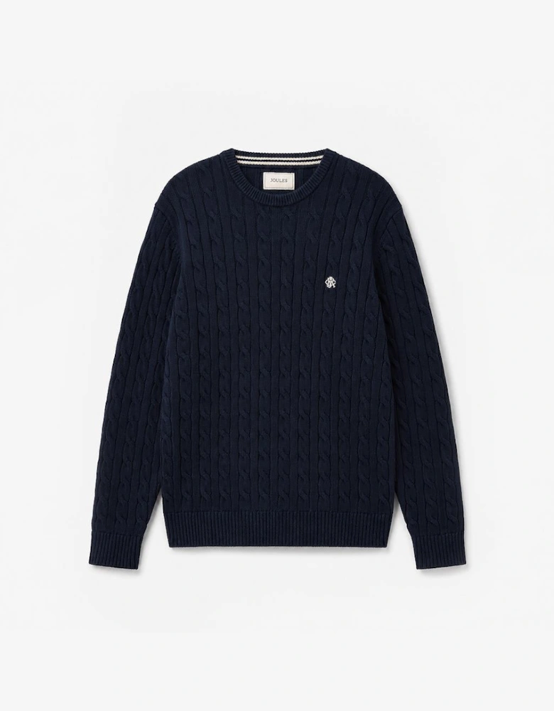 Joules CABLE CREW Mens Sweater Navy