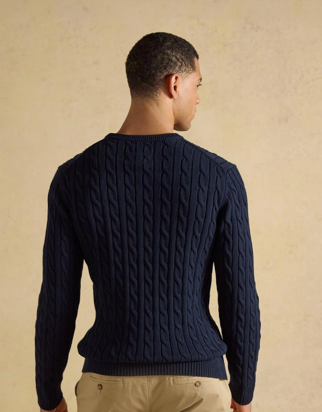 Joules CABLE CREW Mens Sweater Navy