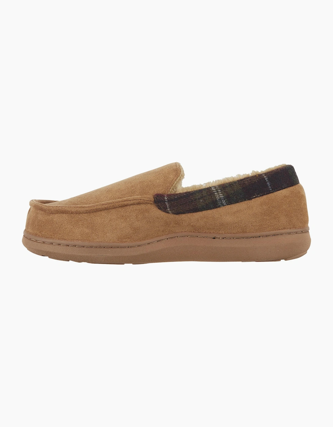 Jo & Joe ST ANDREWS Mens Moccasin Slippers Cognac